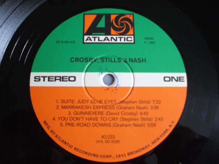Crosby, Stills &amp;amp; Nash 1969 (Germany) EX/EX+ - фото фото фото 3