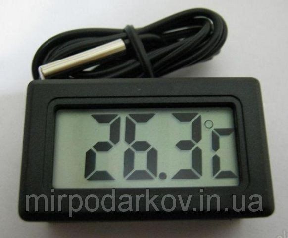 Цифровой LCD термометр с выносным датчиком - фото фото фото 1