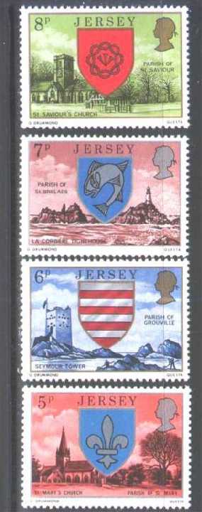 ZM Джерси 1976 г MNH - полная серия - геральдика - фото фото фото 0