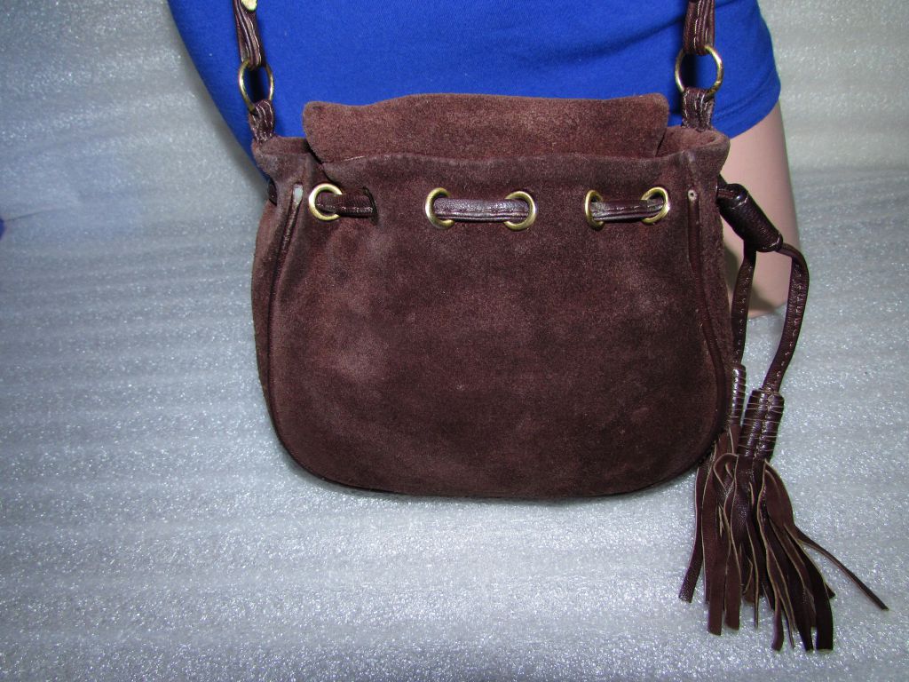 КРАСИВАЯ МОДНАЯ ЗАМШЕВАЯ СУМКА crossbody ~TOPSHOP~ ИНДИЯ - фото фото фото 1