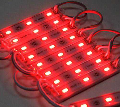 Светодиодный LED модуль smd 5730-3 RED красный IP65 - фото фото фото 0
