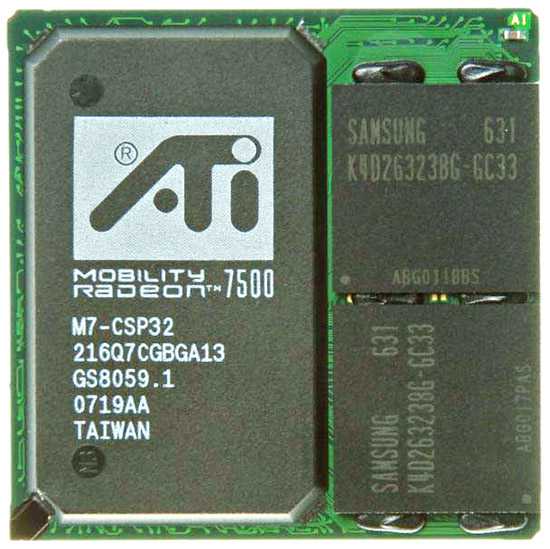чип BGA ATI Radeon 7500 M7-CSP32 216Q7CGBGA13 New - фото фото фото 0