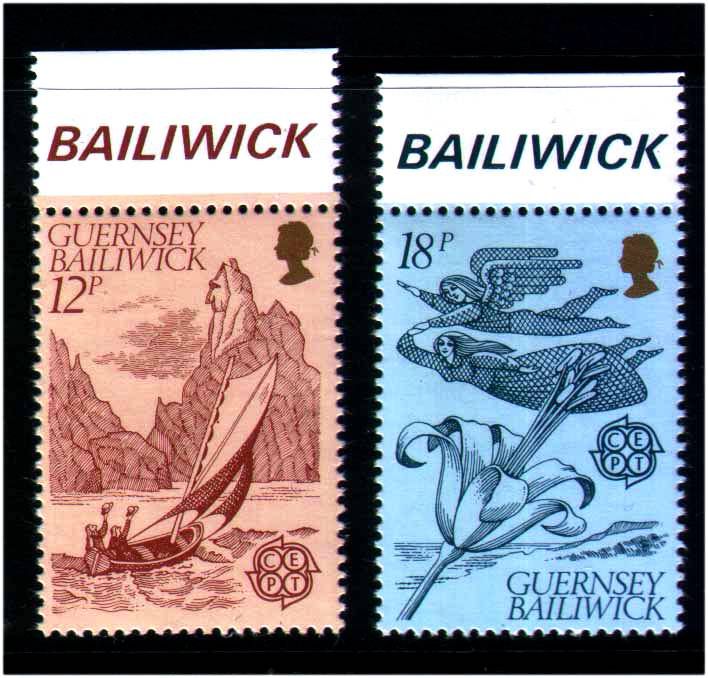 ZM - UK  Гернси 1981 г MNH - CEPT - флот флора - фото фото фото 0