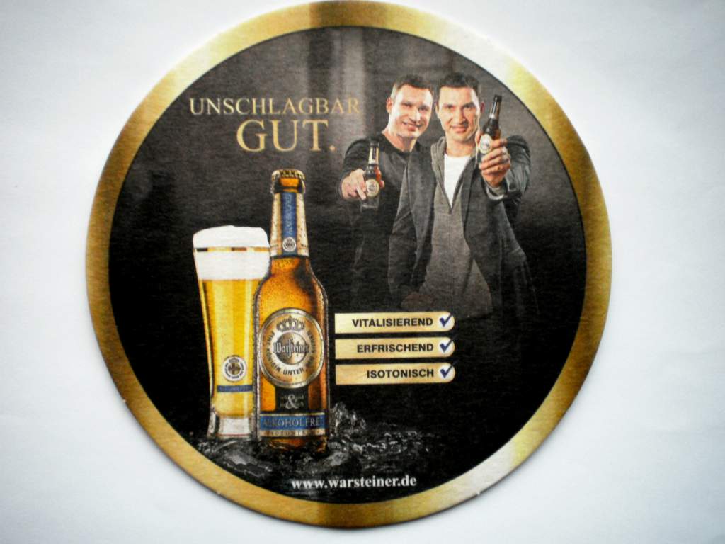 Бирдекель  Warsteiner  братья Кличко - фото фото фото 0