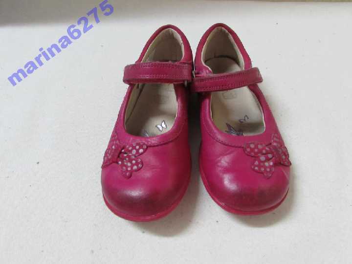 ТУФЛИ-МИГАЛКИ на девочку 100% КОЖА~Clarks ~р 25 - фото фото фото 2