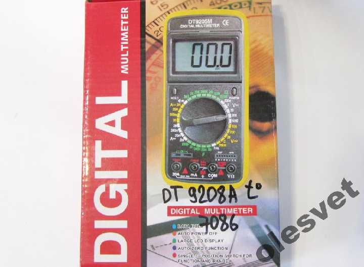 ТЕСТЕР DIGITAL MULTIMETER DT-9208 A - фото фото фото 5