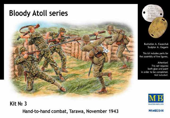 Master Box 3544 Hand-to-hand combat, Tarawa, 1943 - фото фото фото 0