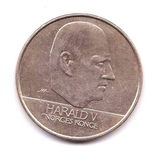 Норвегия 1995 г - 20 крон - флот - 2а скана - фото фото фото 1