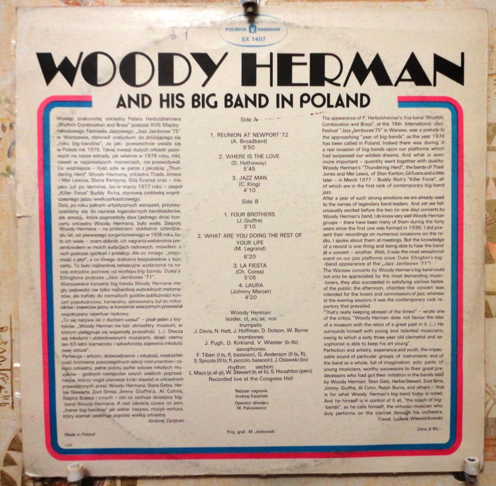 Woody Herman And His Big Band (EX) - фото фото фото 1