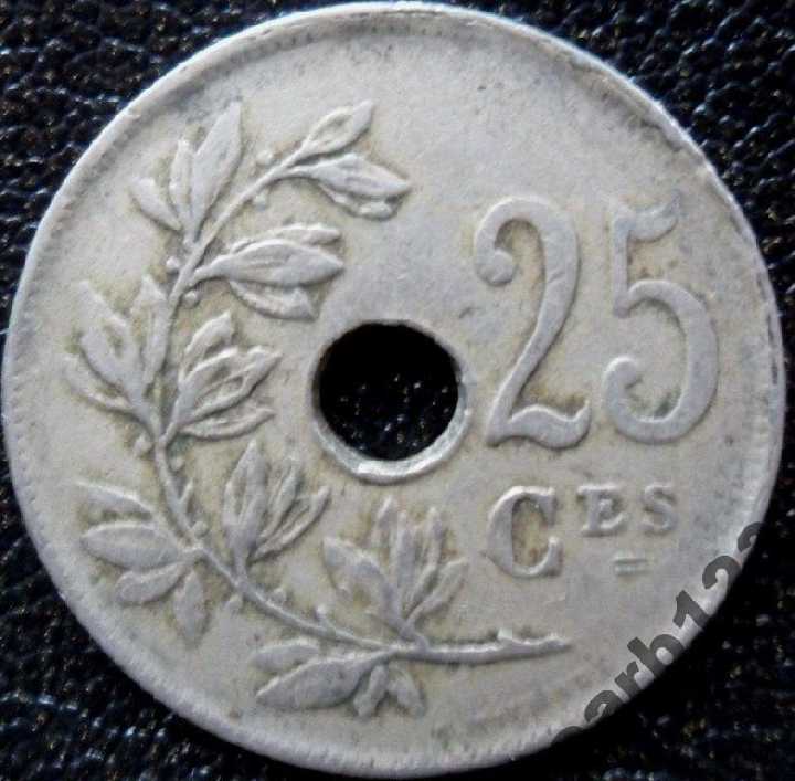 25 сентимов 1923 года состояние VF+ б/р! - фото фото фото 0