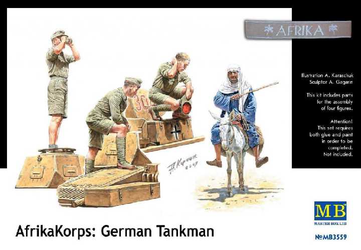 Master Box 3559 Afrikakorps: German tankman - фото фото фото 0