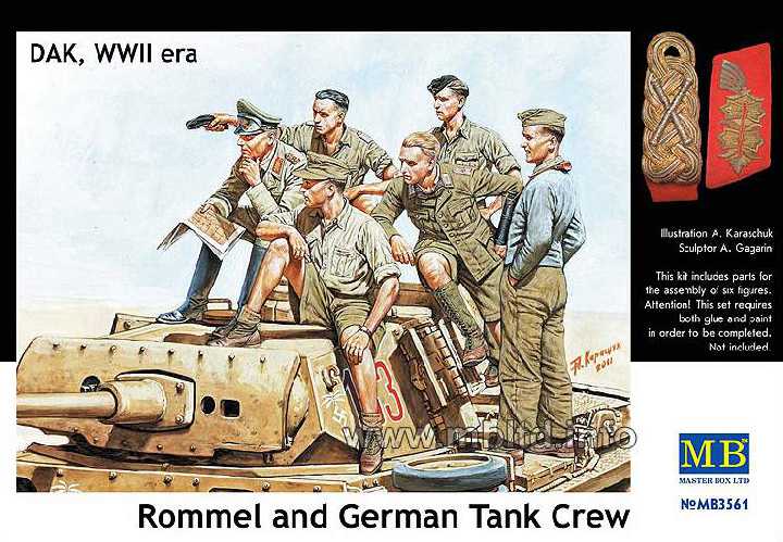 Master Box 3561 Rommel and german  tank crew - фото фото фото 0