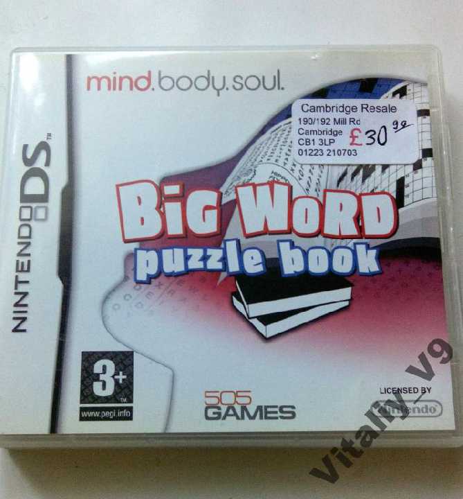 Big Word Puzzle Book  (Nintendo DS) - фото фото фото 0