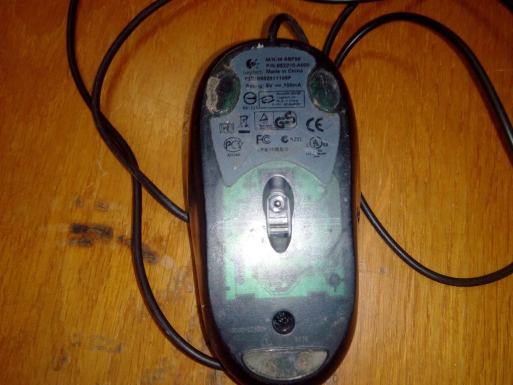 Оптическая мышь Logitech/HP PS/2 - фото фото фото 3
