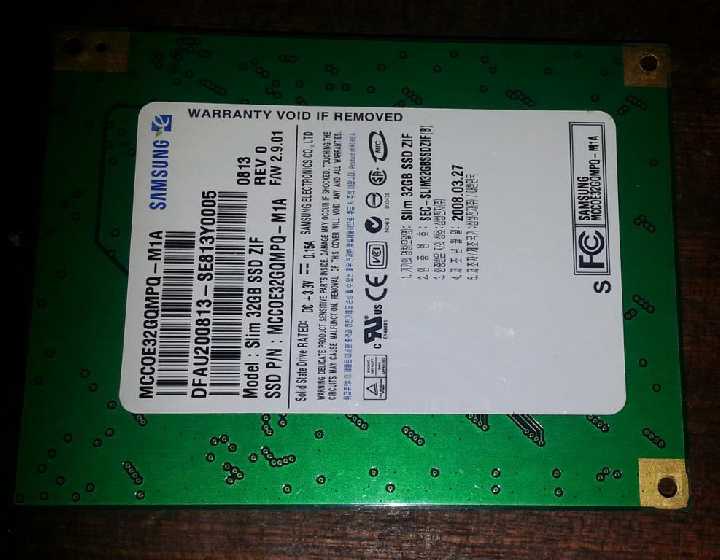1.8"  PATA IDE ZIF SSD Samsung 32GB  (Windows, Macbook) - фото фото фото 1