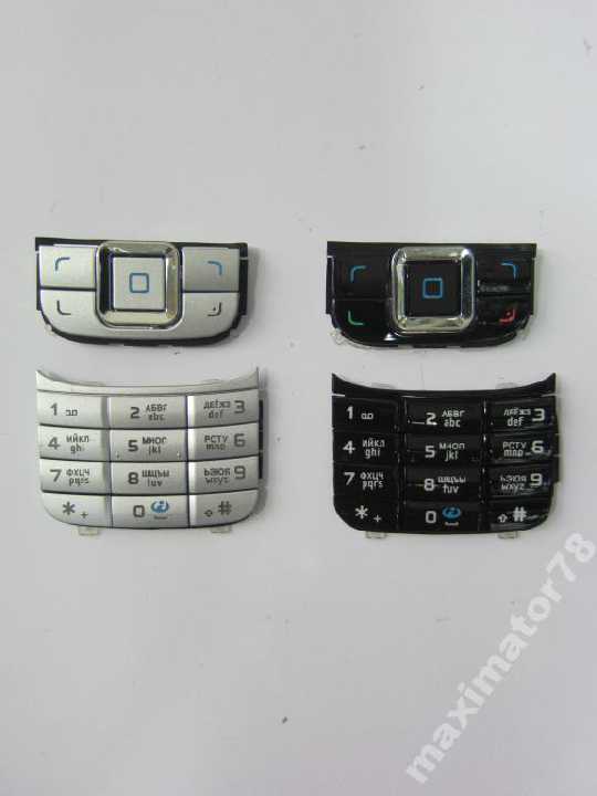 КЛАВИАТУРА КНОПКИ NOKIA 6111 черн сер русс - фото фото фото 0