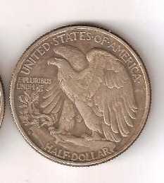 50 Центов США 1921 Half Dollar Walking Liberty - фото фото фото 1