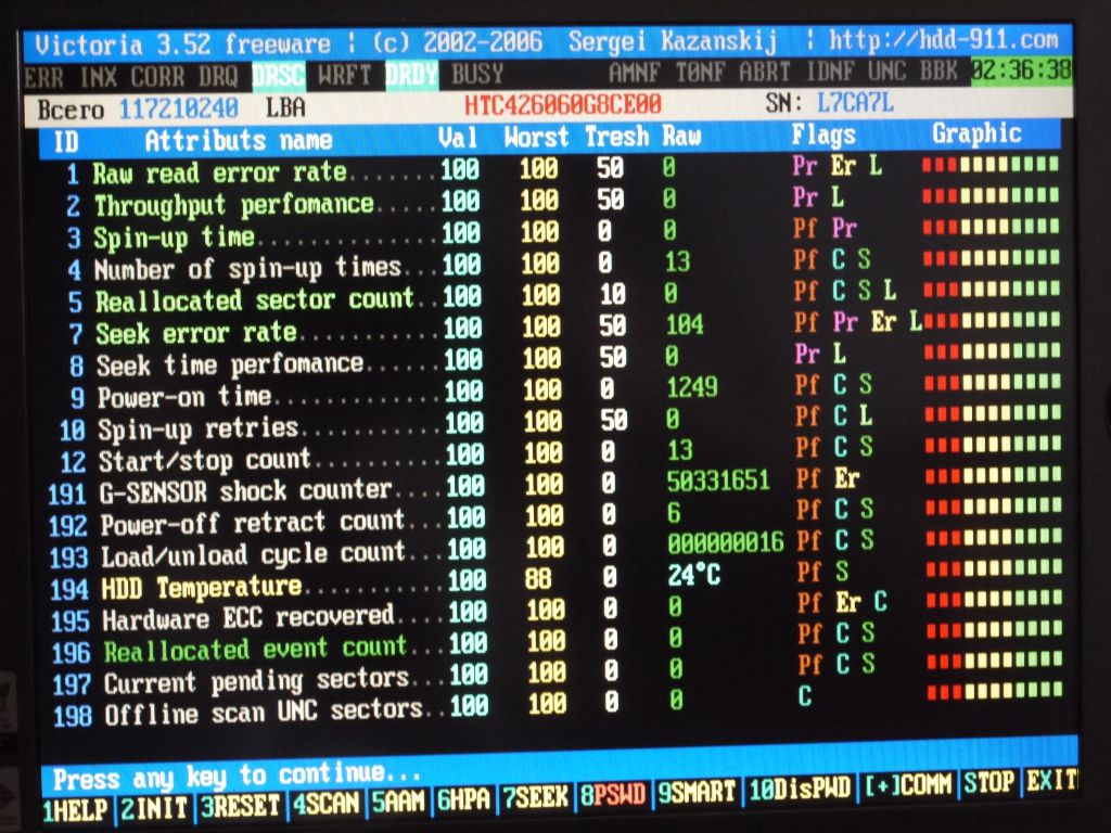 HDD 1.8" 60GB ZIF IDE Hitachi HTC426060G8CE00 - фото фото фото 6