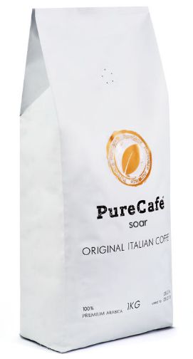 Кофе PureCafe Soar, 100% Арабики, зерно, Италия, 1кг. - фото фото фото 2