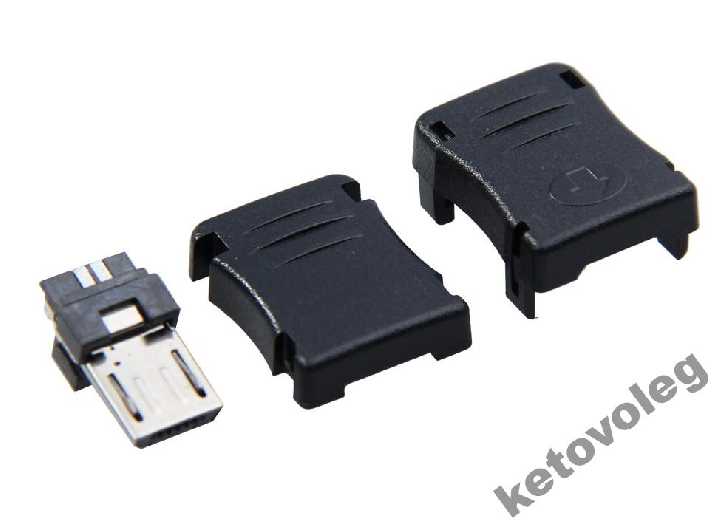 Разъем micro USB 5 pin тип T 2-шт - фото фото фото 4