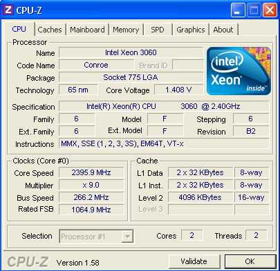 Intel Xeon 3060  (Core 2 Duo E6600) s775 - фото фото фото 1