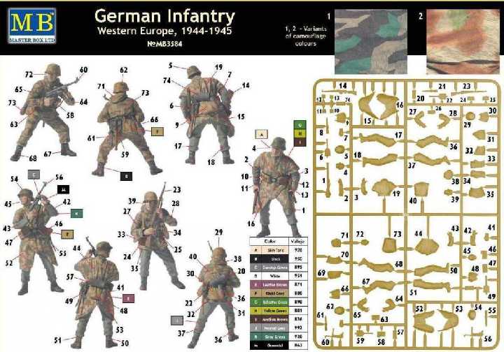 Master Box 3584 German infantry, 1944-45 - фото фото фото 1