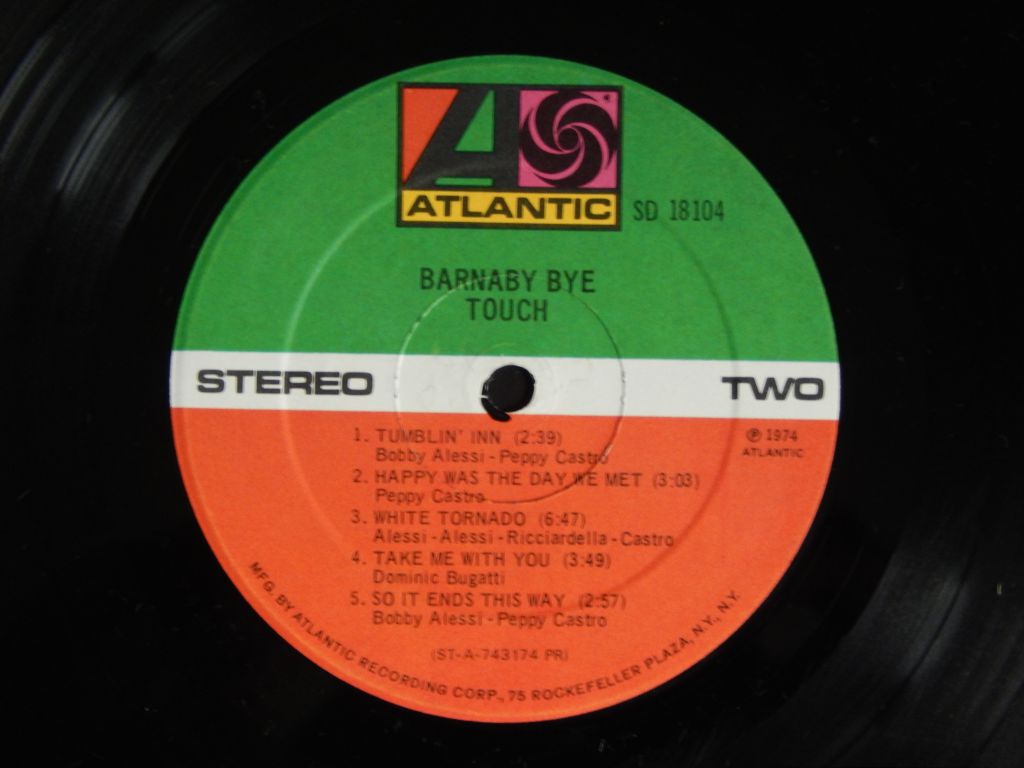 Barnaby Bye ‎– Touch 1974  (Atlantic ‎– SD 18104, USA) EX+/EX+ - фото фото фото 4