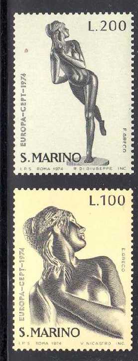 ZM Сан Марино 1974 г MNH - Э. Греко - фото фото фото 0