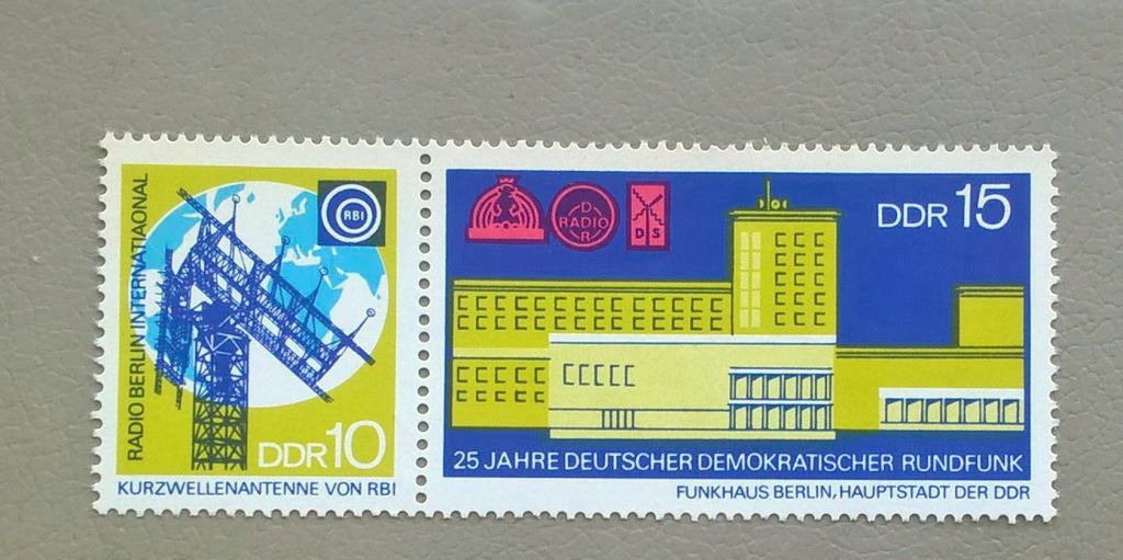 Германия ГДР Связь Радио 1970 сцепка - фото фото фото 0
