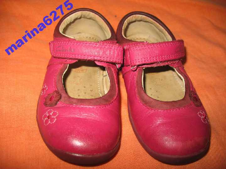 Туфельки 100%нат кожа~Clarks FIRST SHOES~14см - фото фото фото 1