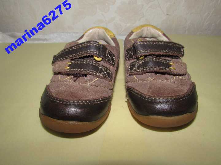 Кроссовки 100%нат кожа~Clarks FIRST SHOES~12см 19р - фото фото фото 2