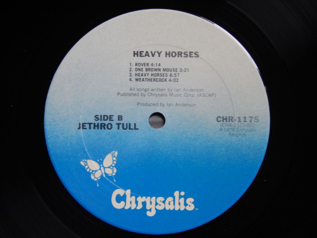 Jethro Tull ‎– Heavy Horses  (Chrysalis ‎– CHR-1175, US) EX+/NM- - фото фото фото 3