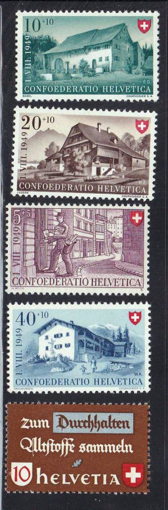 ZM Швейцария 1949 г  MNH - - фото фото фото 0