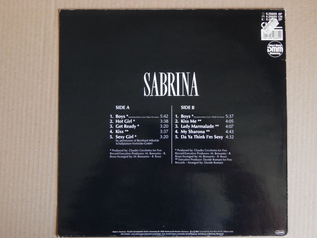 Sabrina ‎– Sabrina  (Chic – 6.26669 AP, Germany) NM-/NM- - фото фото фото 1