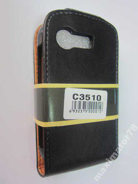 ЧЕХОЛ-КНИЖКА CASE SAMSUNG C3510 ЧЕРНЫЙ МАТ - фото фото фото 1