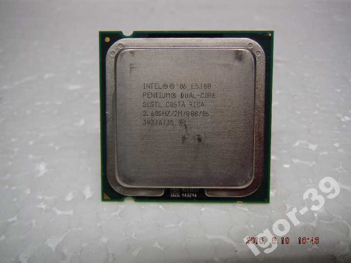 Процессор PENTIUM DUAL-CORE E5300 2.6GHz s775 - фото фото фото 0