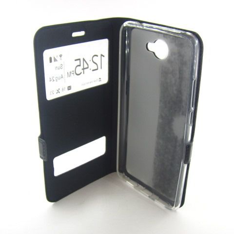 ЧЕХОЛ КНИЖКА SMART Huawei Y7 2017 (TRT-LX1) black - фото фото фото 2