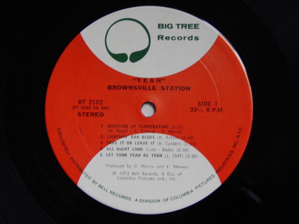 Brownsville Station ‎– Yeah!  (Big Tree Records ‎– BT 2102, US) EX+/EX+ - фото фото фото 2