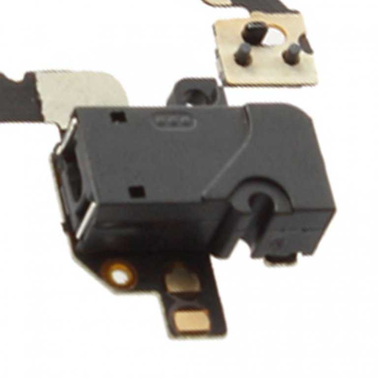 Шлейф кнопок громкости и аудиоразъема iPhone 4 GSM чёрный - фото фото фото 2