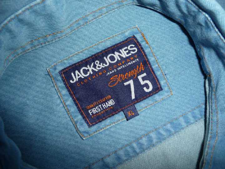 РУБАШКА JACK&amp;amp;JONES (джинсовая) р-XL ОРИГИНАЛ. - фото фото фото 0