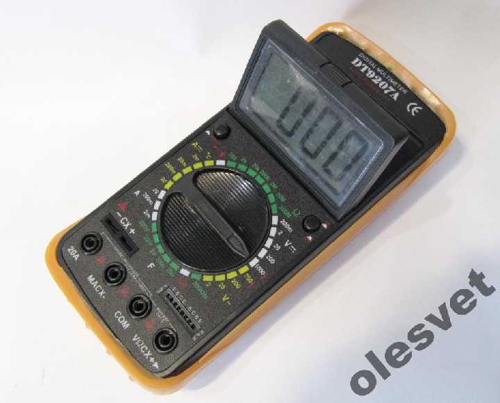 ТЕСТЕР DIGITAL MULTIMETER DT-9207 A - фото фото фото 1