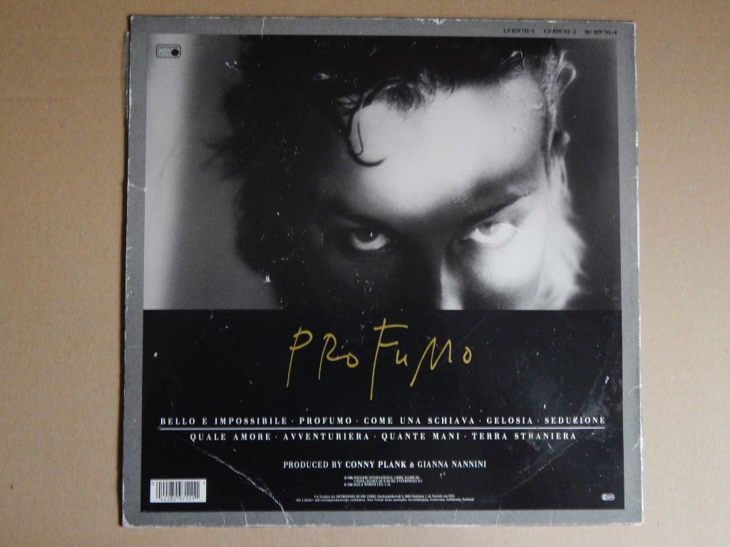 Gianna Nannini ‎– Profumo   (Metronome ‎– 829 711-1, Germany) insert EX+/EX+ - фото фото фото 1