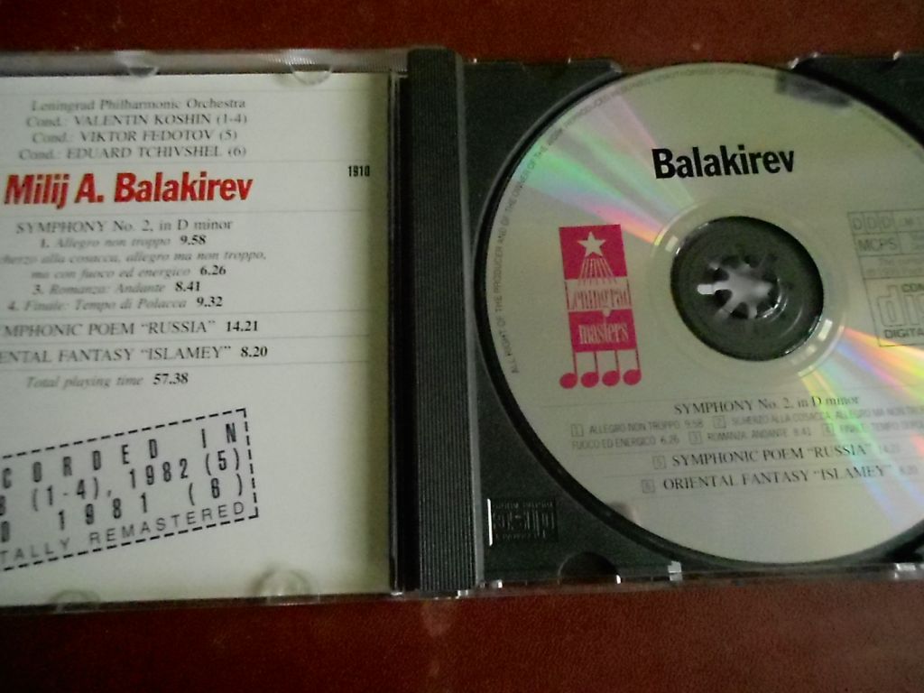 Balakirev Symphony No.2/Russia/Islamey CD фирменный б/у - фото фото фото 2