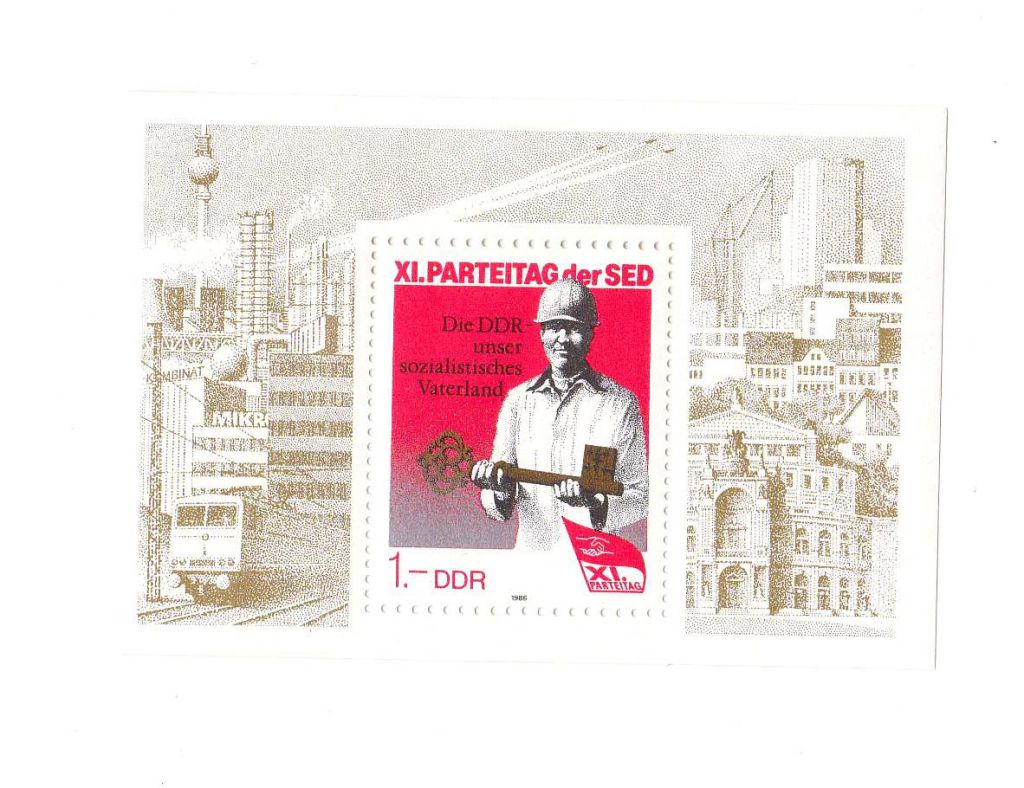 Транспорт Техника. EU  ГДР 1986 г MNH - блок - фото фото фото 0