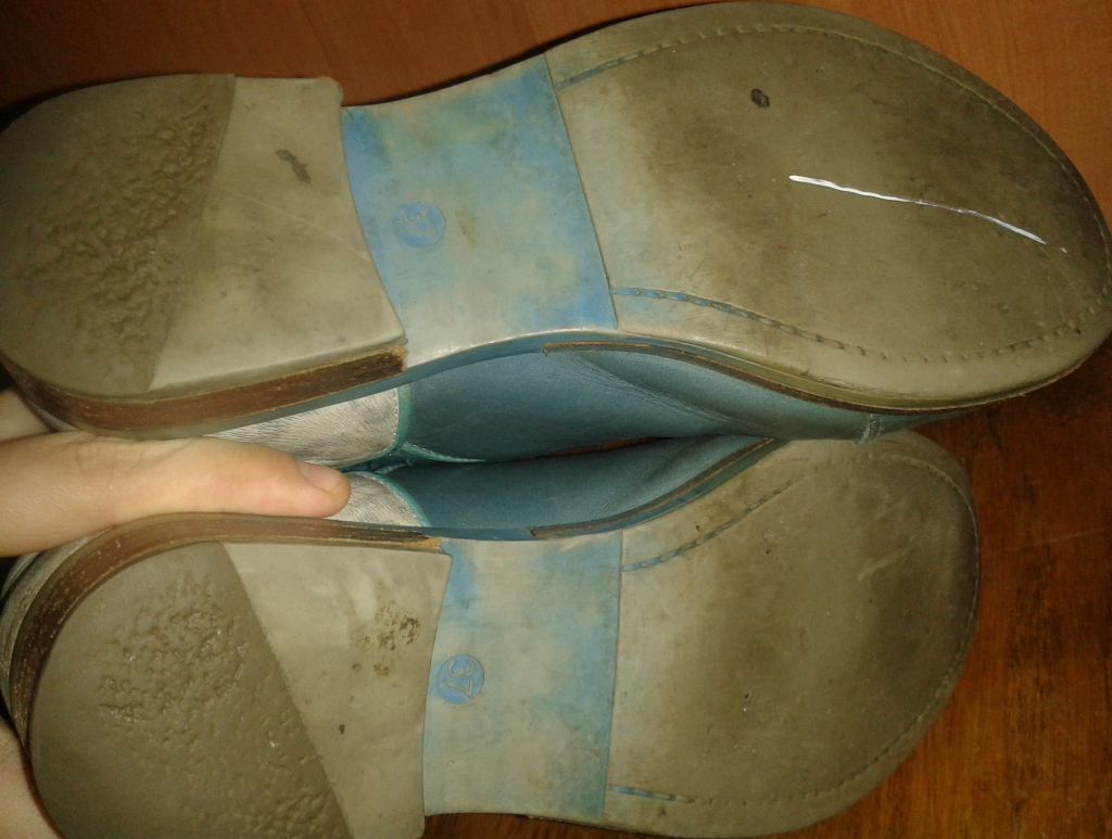 стильні голубі ботильйони шкіра р37 - фото фото фото 4