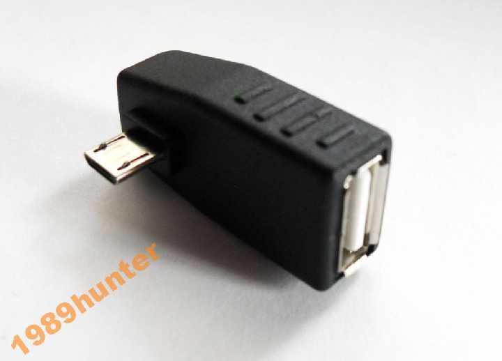 Переходник Micro USB - USB 2.0 OTG Угловой    (0121) - фото фото фото 3
