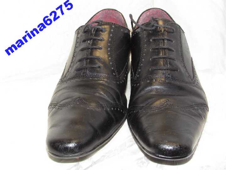 ТУФЛИ БРОГИ 100% КОЖА~HELLFOR LEATHER~ИНДИЯ 40-41 - фото фото фото 6