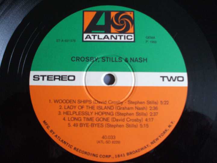 Crosby, Stills &amp;amp; Nash 1969 (Germany) EX/EX+ - фото фото фото 4
