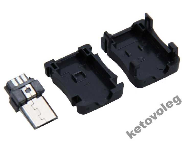 Разъем micro USB 5 pin тип T 2-шт - фото фото фото 3