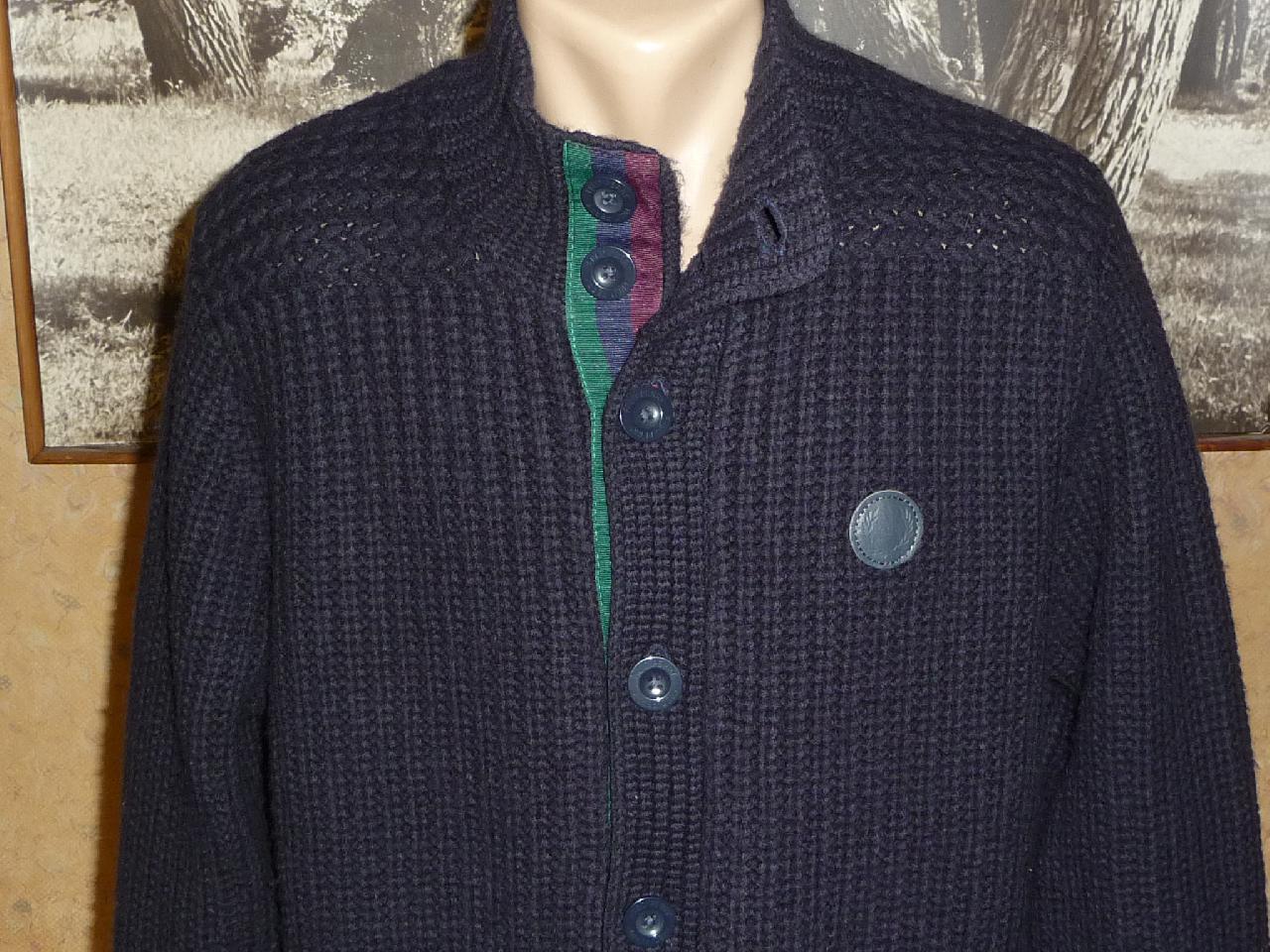 КОФТА FRED PERRY.р-L-XL ОРИГИНАЛ-100%шерсть! - фото фото фото 0